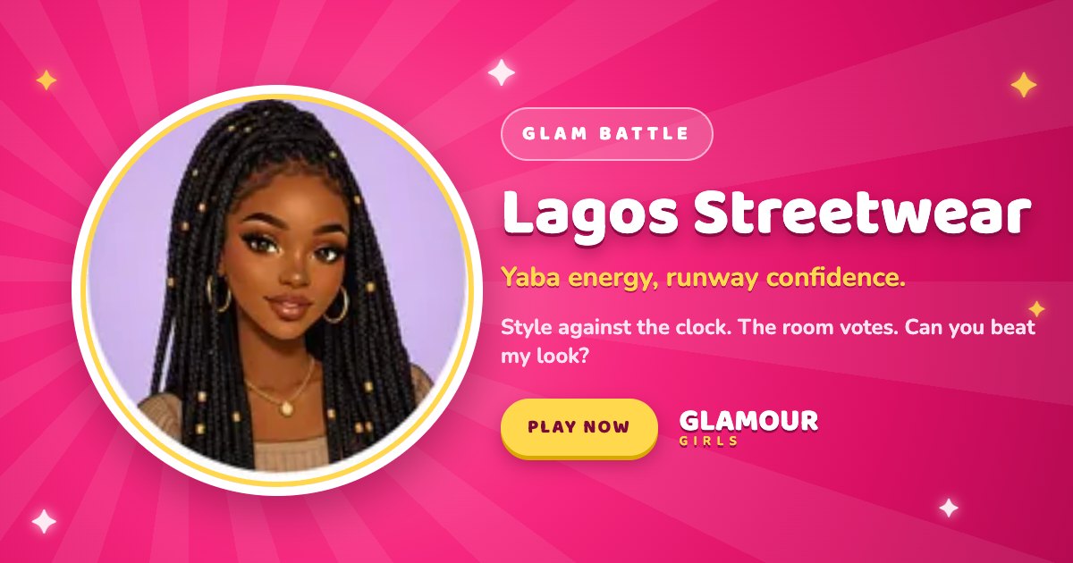 Lagos Streetwear illustrated game card